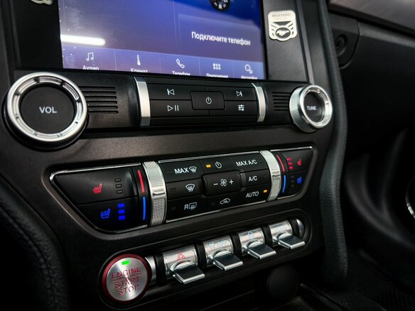 2019 Ford Mustang VI Рестайлинг, синий, 3200000 рублей - вид 20