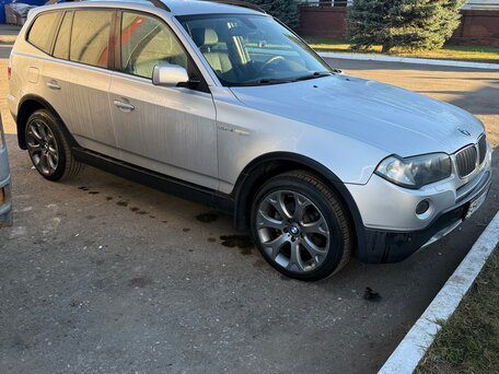 2007 BMW X3 25i I (E83) Рестайлинг, серебристый, 1150000 рублей, вид 3
