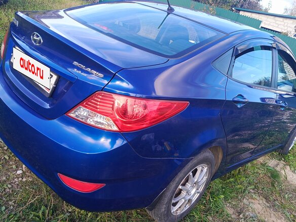 2013 Hyundai Solaris I, синий, 950000 рублей - вид 8