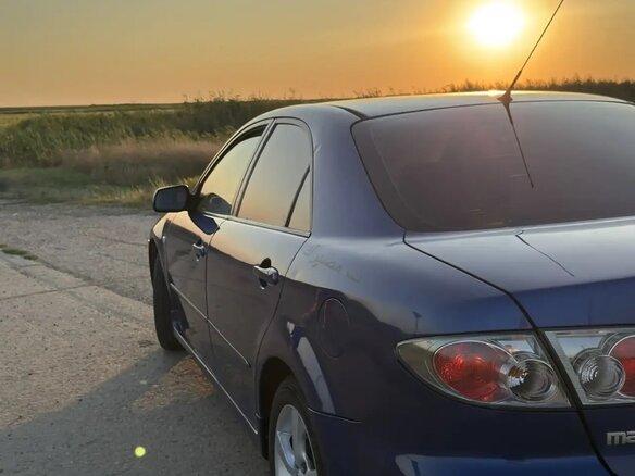 2006 Mazda 6 I (GG) Рестайлинг, синий, 400000 рублей - вид 4