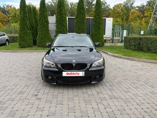 2008 BMW 5 серии 525i V (E60/E61) Рестайлинг, чёрный, 1150000 рублей, вид 2