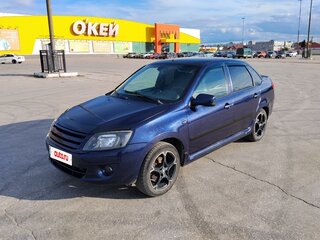 2013 Lada (ВАЗ) Granta I, синий, 450000 рублей, вид 1