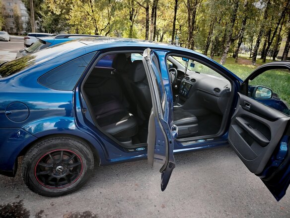 2007 Ford Focus II Рестайлинг, синий, 330000 рублей - вид 5