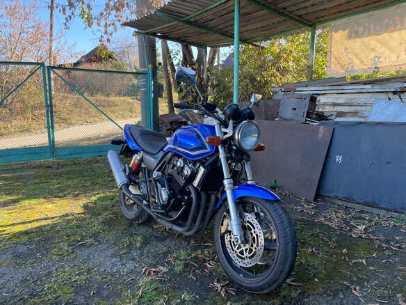 2001 Honda CB 400 Super Four, синий, 400000 рублей - вид 7