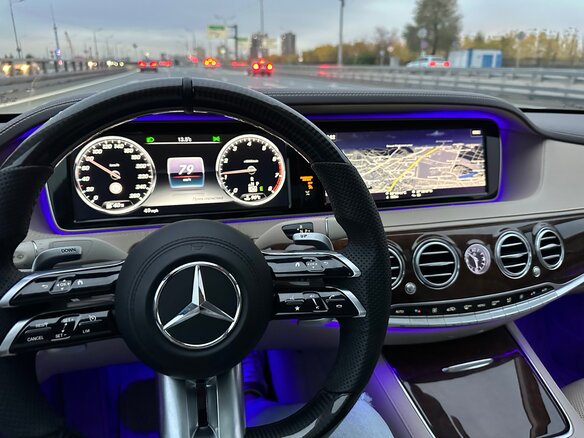 2015 Mercedes-Benz S-Класс 500 Long VI (W222, C217), чёрный, 2700000 рублей - вид 5