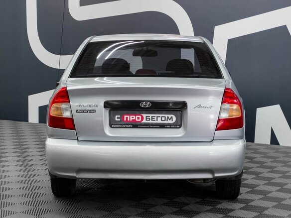2008 Hyundai Accent ТагАЗ II, серебристый, 409900 рублей - вид 4