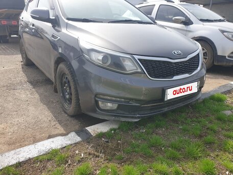 2015 Kia Rio III Рестайлинг, серый, 527400 рублей, вид 3
