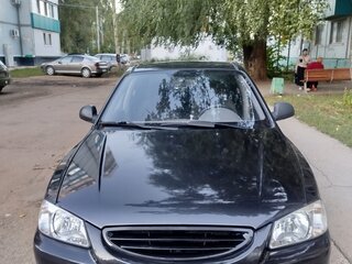 2008 Hyundai Accent ТагАЗ II, чёрный, 370000 рублей, вид 2