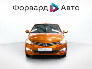 2015 Hyundai Solaris I Рестайлинг, оранжевый, 910000 рублей, вид 2