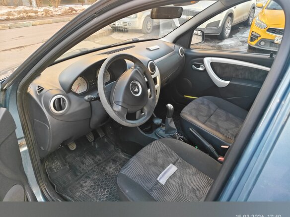 2011 Renault Logan I Рестайлинг, синий, 450000 рублей - вид 6