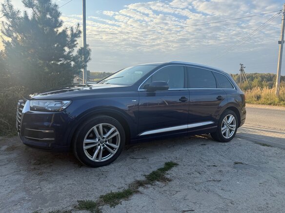 2019 Audi Q7 II (4M), синий, 4500000 рублей - вид 5