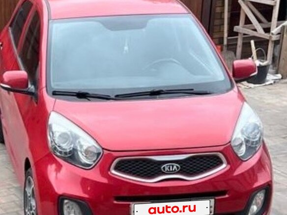 2014 Kia Picanto II, красный