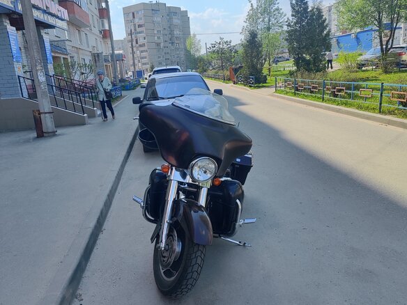 2006 Harley-Davidson Street Glide, фиолетовый, 555000 рублей - вид 7