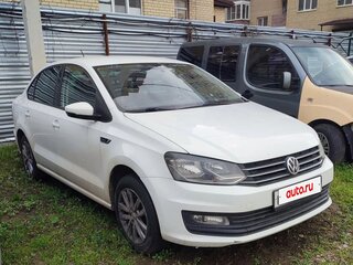 2019 Volkswagen Polo V Рестайлинг, белый, 680000 рублей, вид 2