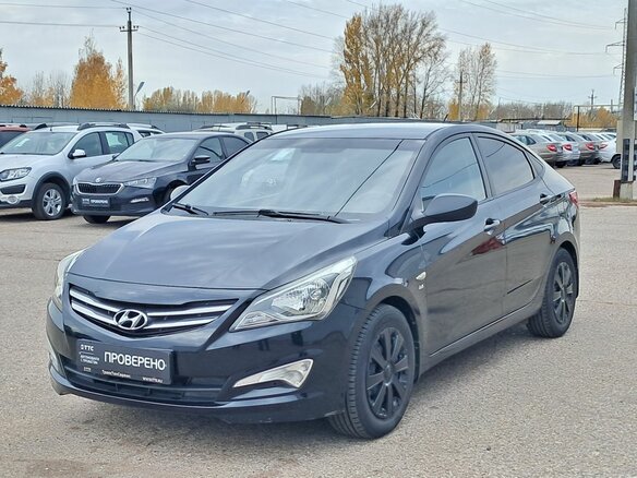 2014 Hyundai Solaris I Рестайлинг, чёрный, 820000 рублей