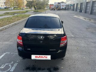 2013 Lada (ВАЗ) Granta I, чёрный, 550000 рублей, вид 4