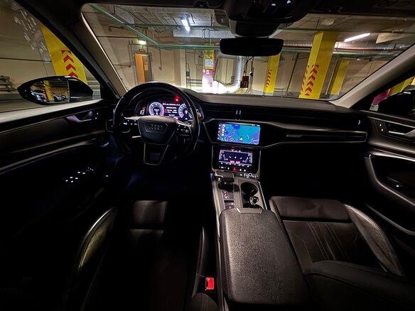 2019 Audi A6 40 TDI V (C8), синий, 3600000 рублей - вид 13