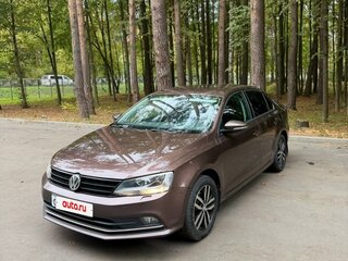 2015 Volkswagen Jetta VI Рестайлинг, коричневый, 1195000 рублей, вид 3