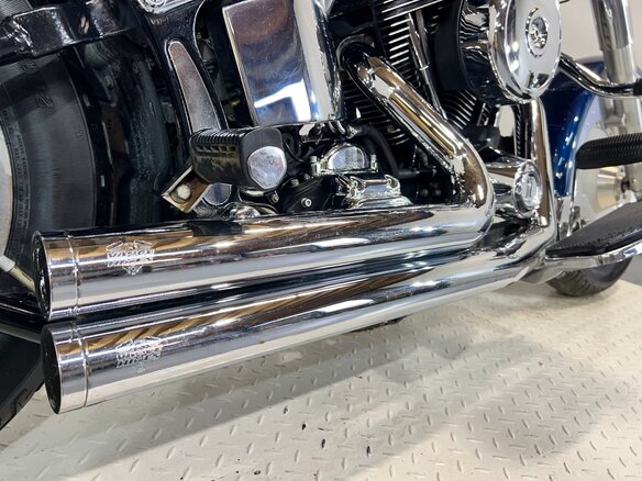 1999 Harley-Davidson Fat Boy, синий, 780000 рублей - вид 21