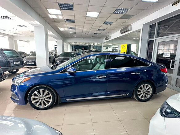 2015 Hyundai Sonata VII (LF), синий - вид 6