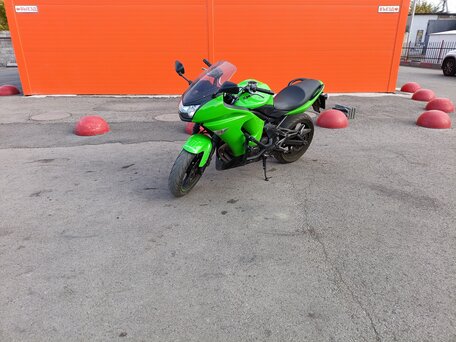 2007 Kawasaki ER-6F (Ninja 650R), зелёный, 400000 рублей, вид 2