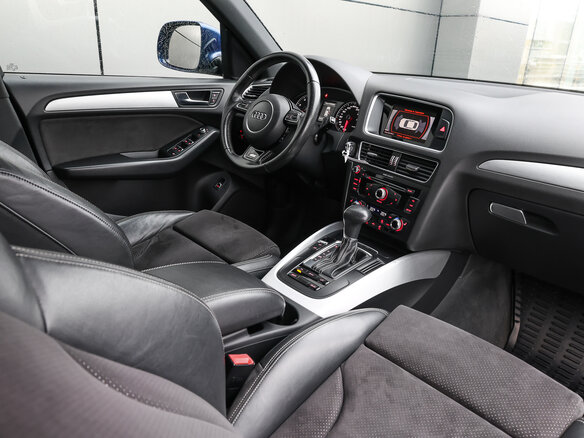 2015 Audi Q5 I (8R) Рестайлинг, синий, 1898000 рублей - вид 9