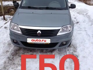 2011 Renault Logan I Рестайлинг, синий, 400000 рублей, вид 1