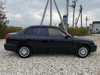 2007 Hyundai Accent ТагАЗ II, чёрный, 365000 рублей, вид 5
