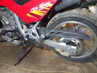 1996 Honda XL600V Transalp, красный, 330000 рублей, вид 4