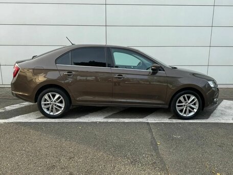 2017 Skoda Rapid I, коричневый, 1200000 рублей, вид 4
