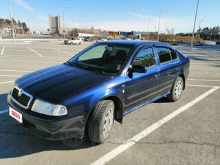 2003 Skoda Octavia I (A4) Рестайлинг, синий, 400000 рублей, вид 1