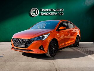2021 Hyundai Solaris II Рестайлинг, оранжевый, 1380000 рублей, вид 1