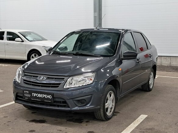 2015 Lada (ВАЗ) Granta I, серый, 390000 рублей