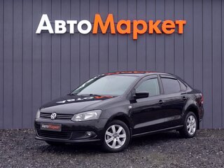 2012 Volkswagen Polo V, чёрный, 820000 рублей, вид 3