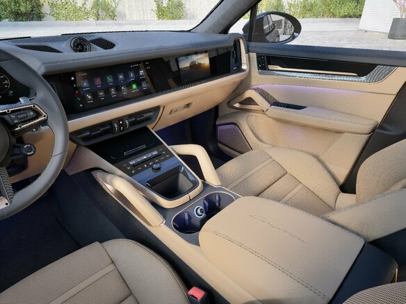 2026 Porsche Cayenne III Рестайлинг, синий - вид 12