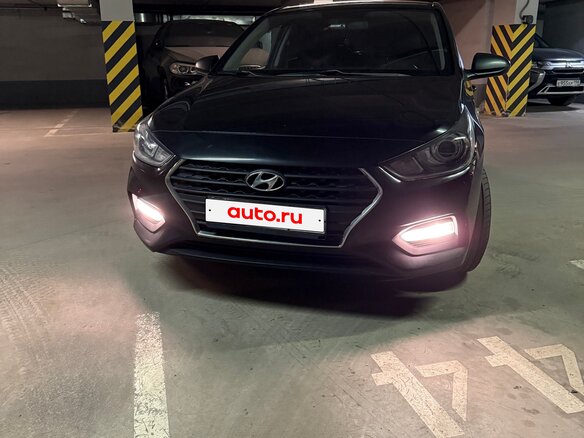 2017 Hyundai Solaris II, чёрный, 1350000 рублей