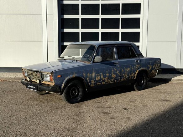 2007 Lada (ВАЗ) 2107, синий, 90000 рублей