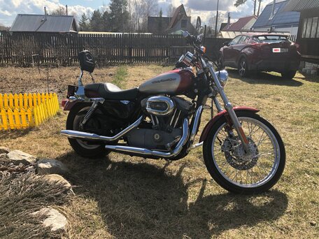 2004 Harley-Davidson Sportster 883, красный, 450000 рублей, вид 3
