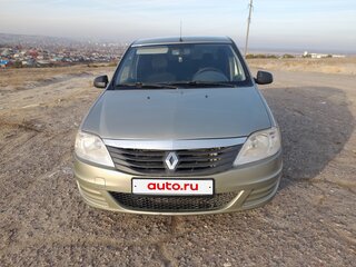 2012 Renault Logan I Рестайлинг, бежевый, 447000 рублей, вид 2