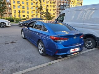 2017 Hyundai Sonata VII (LF) Рестайлинг, синий, 1100000 рублей, вид 4