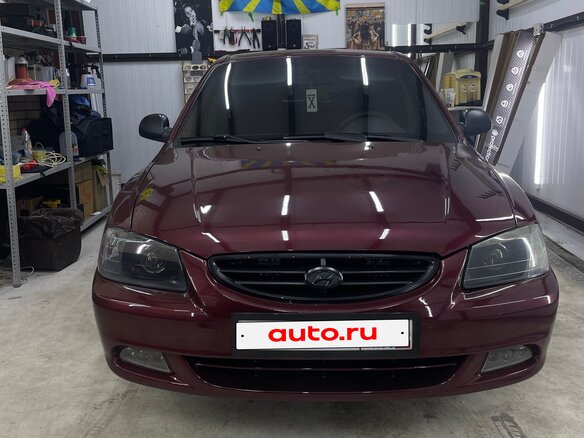 2007 Hyundai Accent ТагАЗ II, красный, 505000 рублей - вид 1