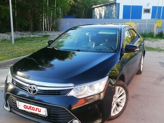 2015 Toyota Camry VII (XV50) Рестайлинг, чёрный, 1800000 рублей, вид 1
