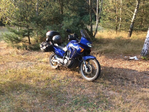 2001 Honda XL650V Transalp, синий
