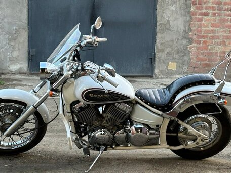 1999 Yamaha XVS400 Drag Star, белый, 355000 рублей, вид 5