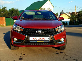 2016 Lada (ВАЗ) Vesta I, красный, 500000 рублей, вид 3