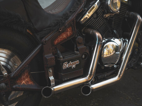 1999 Kawasaki VN400 Vulcan, коричневый, 500000 рублей, вид 3