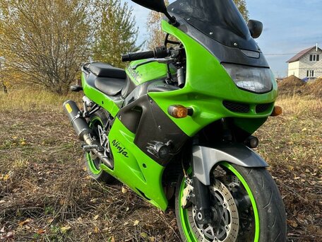 1997 Kawasaki ZX-6 Ninja, зелёный, 320000 рублей, вид 3