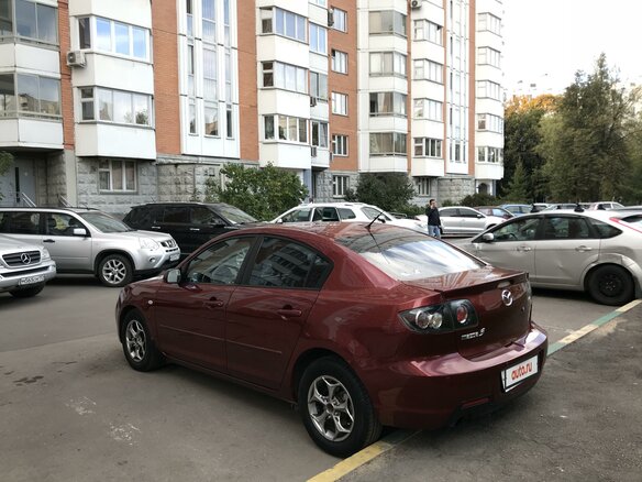 2008 Mazda 3 I (BK) Рестайлинг, красный - вид 4