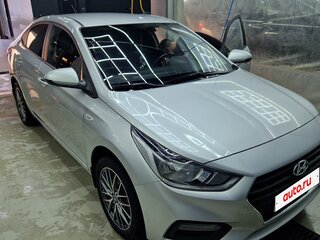 2019 Hyundai Solaris II, серебристый, 1400000 рублей, вид 4