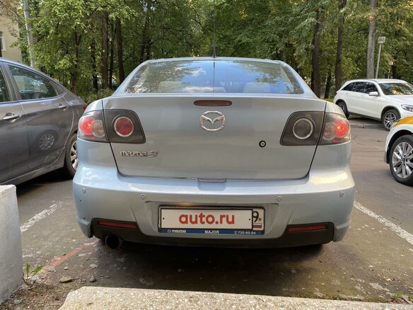 2008 Mazda 3 I (BK) Рестайлинг, голубой - вид 6